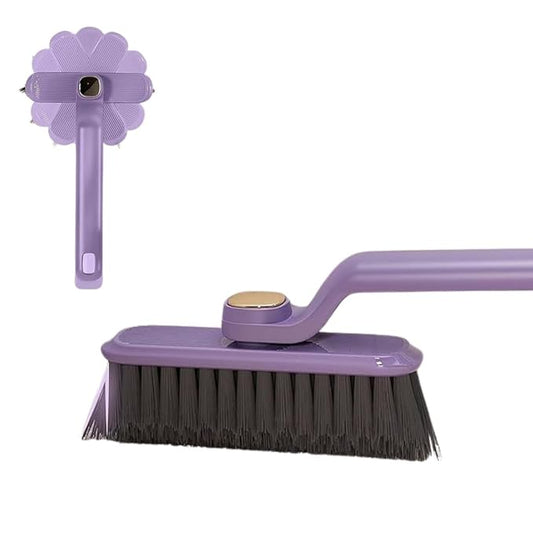 Multi-Function Bathroom Cleaning Brush - Hard Bristle Rotating Crevice Gap Cleaning Brush for Tiles, Bathroom, and Floor Cleaning (Pack of 1, Multi-Colour) - Flymaster Shop