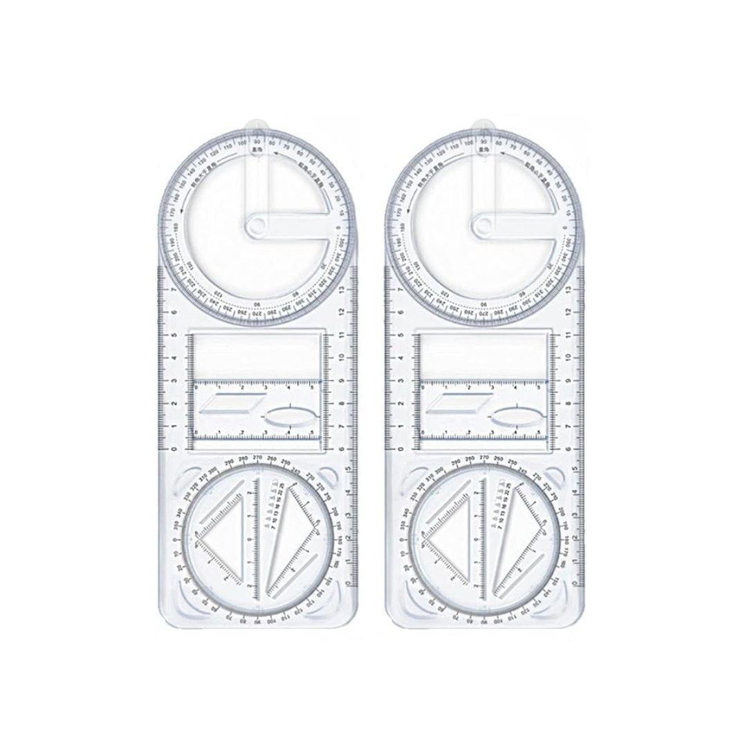 Multifunctional Geometric Ruler (Pack of 1).