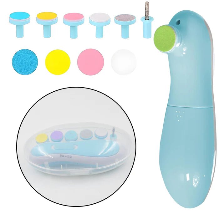 Nail Trimmers for New Born Babies, Baby Nails Cutter, Electric Kids Nail Grinder, Safe Nail Filer and Clippers for Newborn Or Toddler Toes and Fingernails with Light. - Flymaster Shop