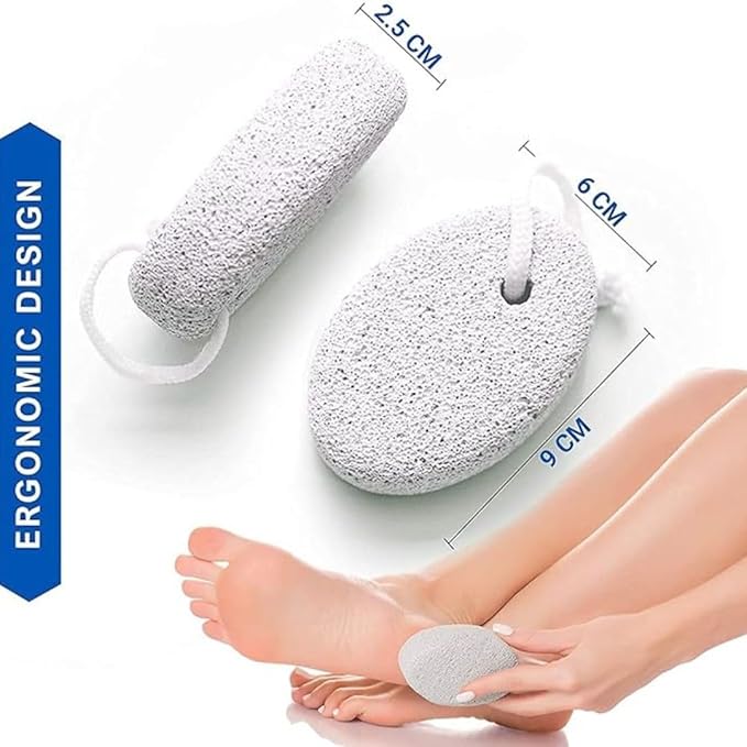 Natural Pumice Stone for Feet, Lava Pedicure Tools Hard Skin Callus Remover for Feet and Hands - Natural Foot File Exfoliation to Remove Dead Skin, Heels, Elbows, Hands (Pack of 1) - Flymaster Shop