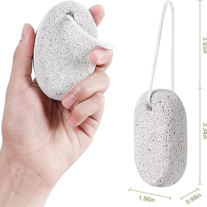 Natural Pumice Stone for Feet, Lava Pedicure Tools Hard Skin Callus Remover for Feet and Hands - Natural Foot File Exfoliation to Remove Dead Skin, Heels, Elbows, Hands (Pack of 1) - Flymaster Shop