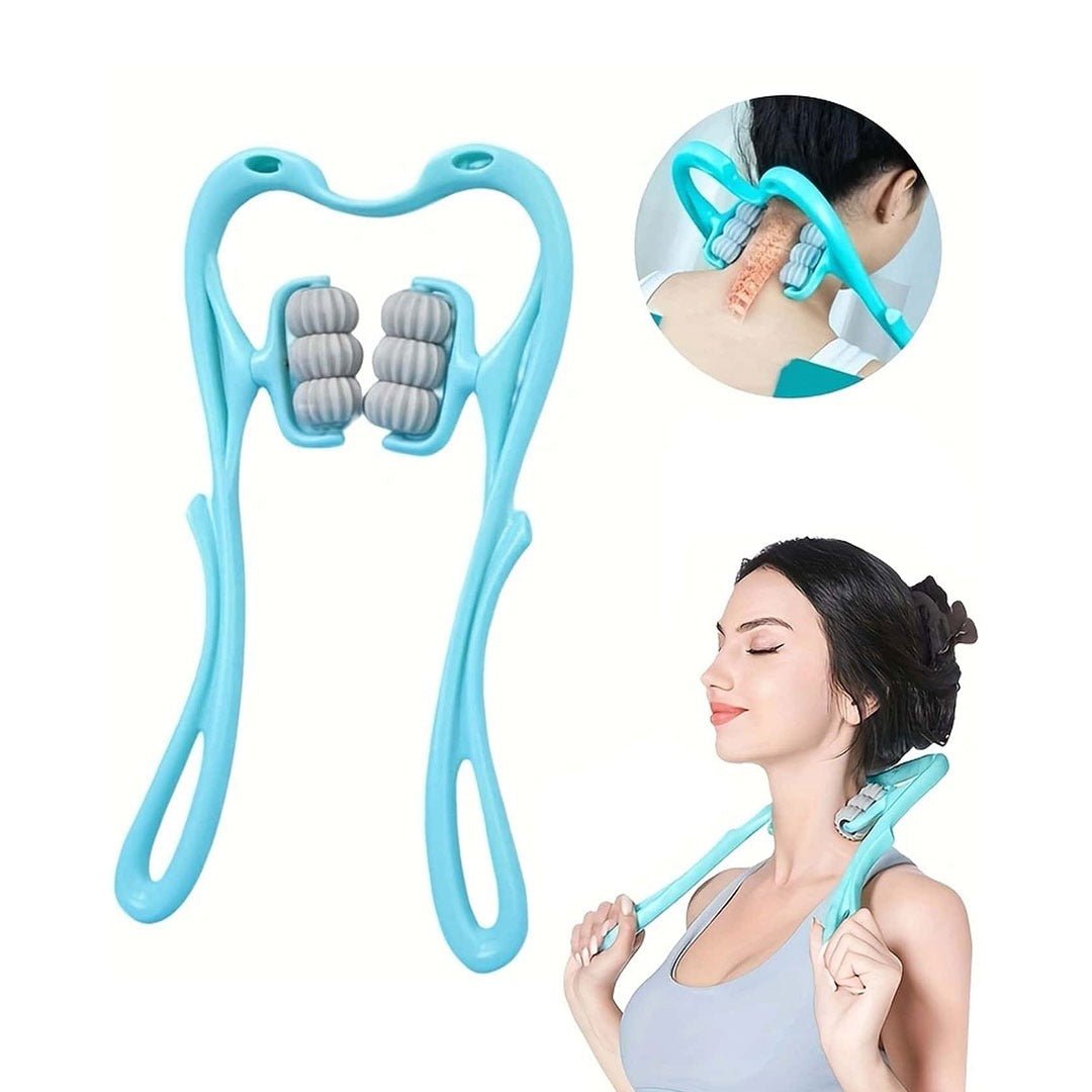 Neck Massager & Trigger Point Roller Massager – Deep Tissue Pain Relief for Neck, Shoulders, Legs & Waist (Pack of 1) - Flymaster Shop