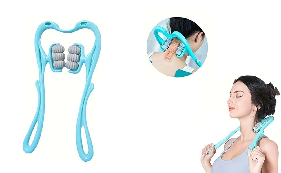 Neck Massager & Trigger Point Roller Massager – Deep Tissue Pain Relief for Neck, Shoulders, Legs & Waist (Pack of 1) - Flymaster Shop