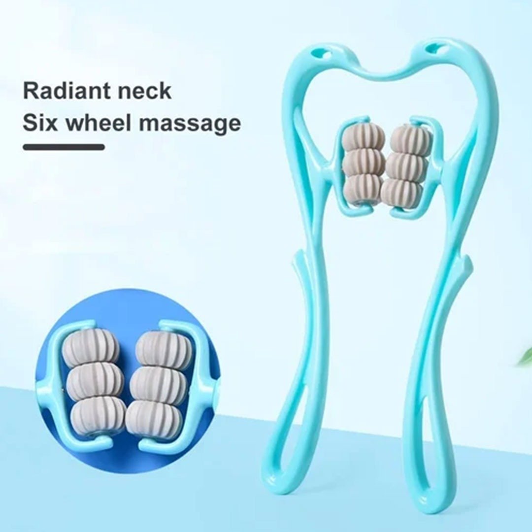 Neck Massager & Trigger Point Roller Massager – Deep Tissue Pain Relief for Neck, Shoulders, Legs & Waist (Pack of 1) - Flymaster Shop