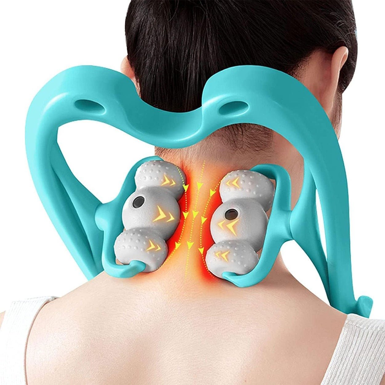 Neck Massager & Trigger Point Roller Massager – Deep Tissue Pain Relief for Neck, Shoulders, Legs & Waist (Pack of 1) - Flymaster Shop