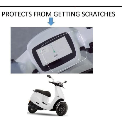 Ola S1 / S1 Pro EV Scooter | Screen Guards | Provides Full Screen Coverage with Installation Kit for Touchscreen Display (Transparent) - Flymaster Shop