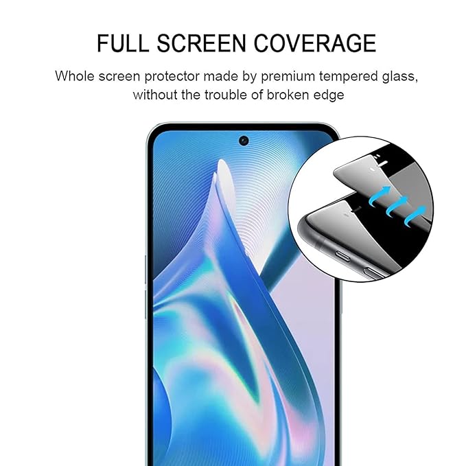 OnePlus Nord CE 3 Lite 5G | Screen Protector | Tempered Glass, Edge to Edge Full Screen Coverage, Easy Installation - Flymaster Shop