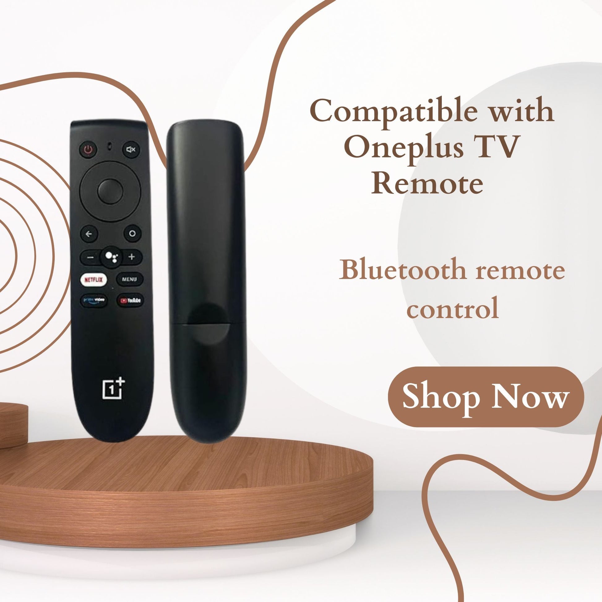 OnePlus Smart TV Remote | Voice & Google Assistant Command | YouTube, Netflix, Prime Video Support | Compatible with LCD/LED Models. - Flymaster Shop