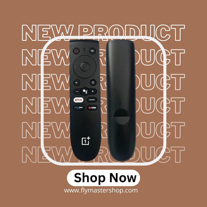 OnePlus Smart TV Remote | Voice & Google Assistant Command | YouTube, Netflix, Prime Video Support | Compatible with LCD/LED Models. - Flymaster Shop