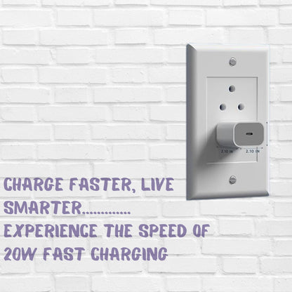 Original 20W Fast Charger Adapter for Apple iPhone 11/12/13/14/15/16 Pro Max & Pro Models - White - Flymaster Shop