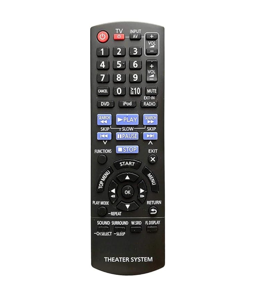 Panasonic DVD Home Theater System Remote Control for Model No: N2QAYB000623 | Home Theater Remote | Allows convenient control of home theater system from a distance - Flymaster Shop