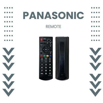 Panasonic TV Remote Control - Compatible with LCD, LED, Plasma TVs | Model 1180 - Black - Flymaster Shop