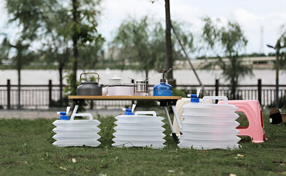 Portable 5L collapsible water container with spigot – ideal for camping, BBQs, hiking, and outdoor activities. Space-saving and leak-proof. Pack of 1. - Flymaster Shop