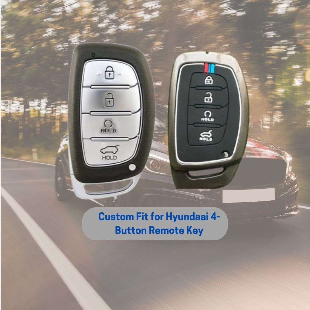 Premium Metal Key Cover for Hyudai Alcazzar & Cretta 4-Button Smart Key, Ultimate Protection, Enhanced Durability, and Stylish Design.(Pack of 1). - Flymaster Shop
