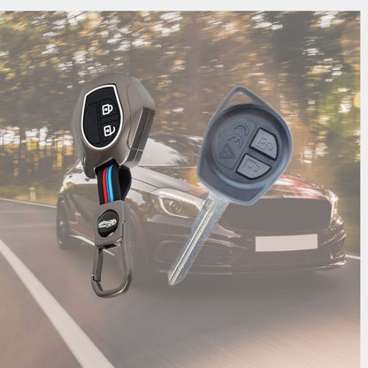 Premium Metal Key Cover for Suzuki Swift, Ertiga, WagonR, Celerio, Swift Dzire, Alto, Fronx, Brezza, S-Presso, Ignis – 2-Button Remote Key Compatible - Flymaster Shop