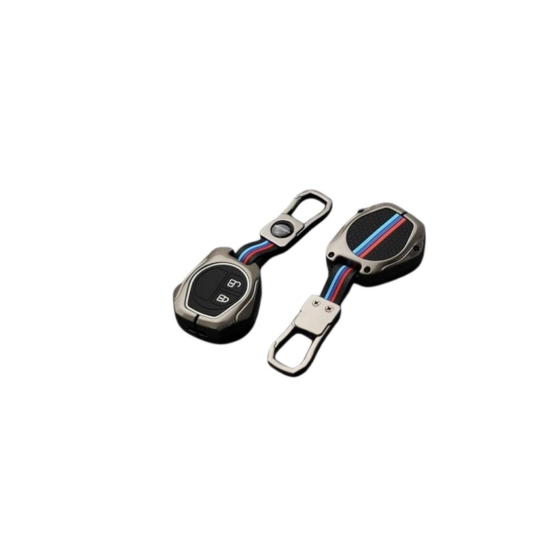 Premium Metal Key Cover for Suzuki Swift, Ertiga, WagonR, Celerio, Swift Dzire, Alto, Fronx, Brezza, S-Presso, Ignis – 2-Button Remote Key Compatible - Flymaster Shop
