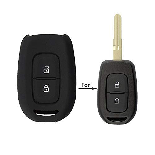 Premium Silicon Key Cover Compatible with Renault Duster/Kwid New Model (1 Piece) - Black - Flymaster Shop