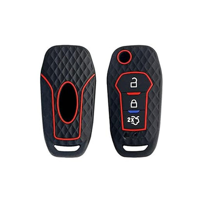 Premium Silicone Car Key Cover – Compatible with Tata Nexon, Tiago, Bolt, Hexa, Tigor, Zest | Stylish Black Protection Case - Flymaster Shop