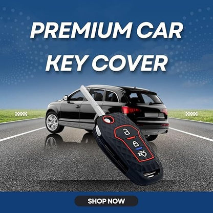Premium Silicone Car Key Cover – Compatible with Tata Nexon, Tiago, Bolt, Hexa, Tigor, Zest | Stylish Black Protection Case - Flymaster Shop