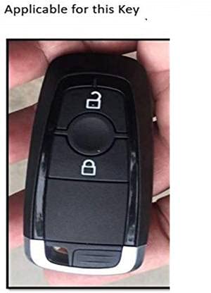 Premium Silicone Smart Key Cover for Ford Ecosport (Push Button Start) – Black, 1 Piece - Flymaster Shop