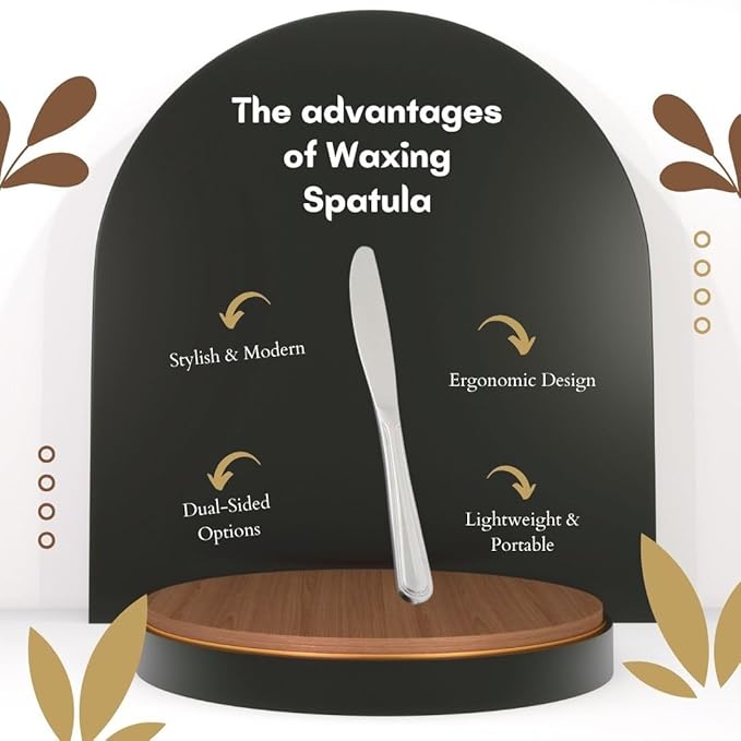 Premium Steel Wax Knife Set Experience Salon-Quality Results at Home with Silky Finish Waxing Spatulas (Set of 2) for Effortless Application and Flawless Results. - Flymaster Shop
