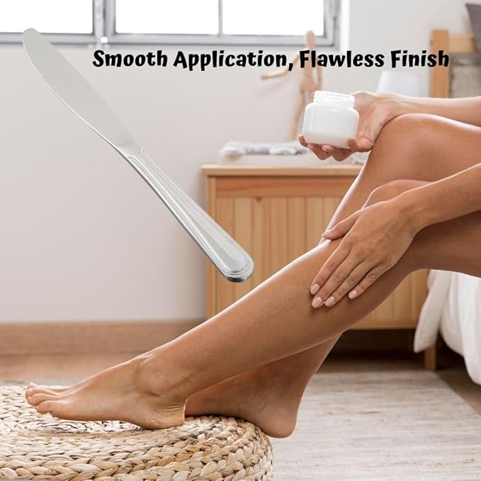 Premium Steel Wax Knife Set Experience Salon-Quality Results at Home with Silky Finish Waxing Spatulas (Set of 2) for Effortless Application and Flawless Results. - Flymaster Shop