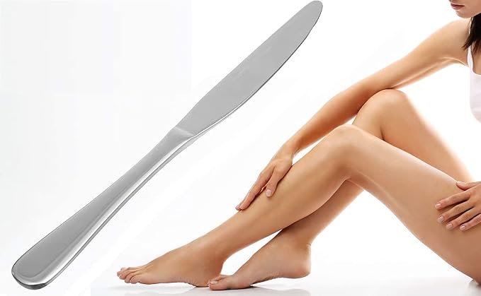 Premium Steel Wax Knife Set Experience Salon-Quality Results at Home with Silky Finish Waxing Spatulas (Set of 2) for Effortless Application and Flawless Results. - Flymaster Shop