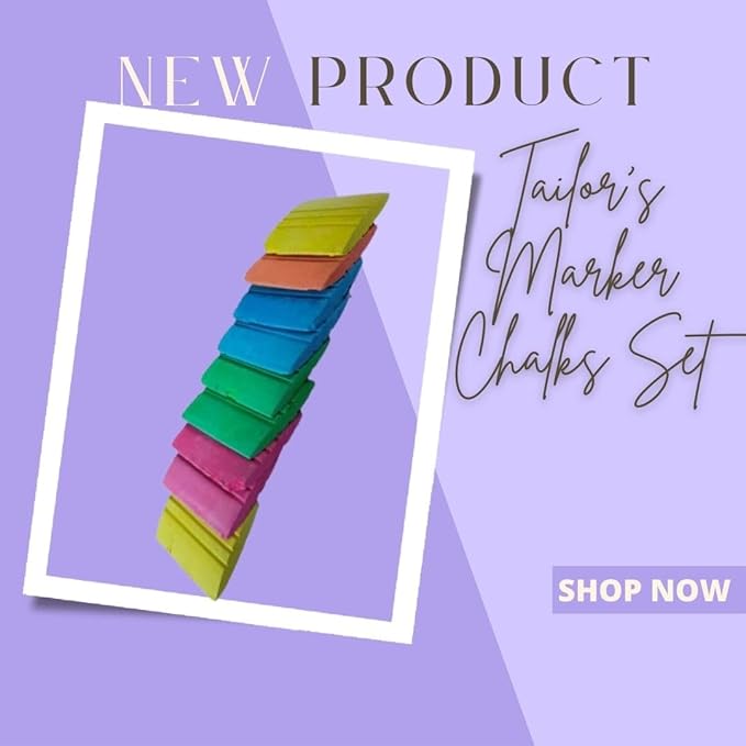 Premium Tailor's Marker Chalks Set – Complete Box with Fabric Markers for Precise Marking & Sewing. - Flymaster Shop