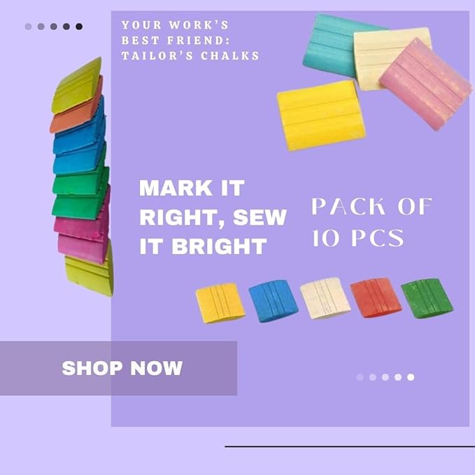 Premium Tailor's Marker Chalks Set – Complete Box with Fabric Markers for Precise Marking & Sewing. - Flymaster Shop