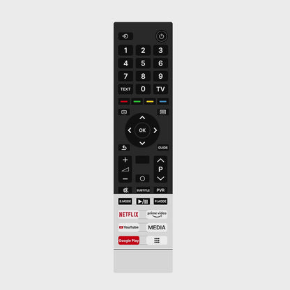 Universal Remote for Toshiiba Smart TVs – Compatible with LCD, LED, OLED, QLED, UHD, 4K Android TVs, Hot Keys for Netflix, Prime Video, YouTube, Google Play, and Media.