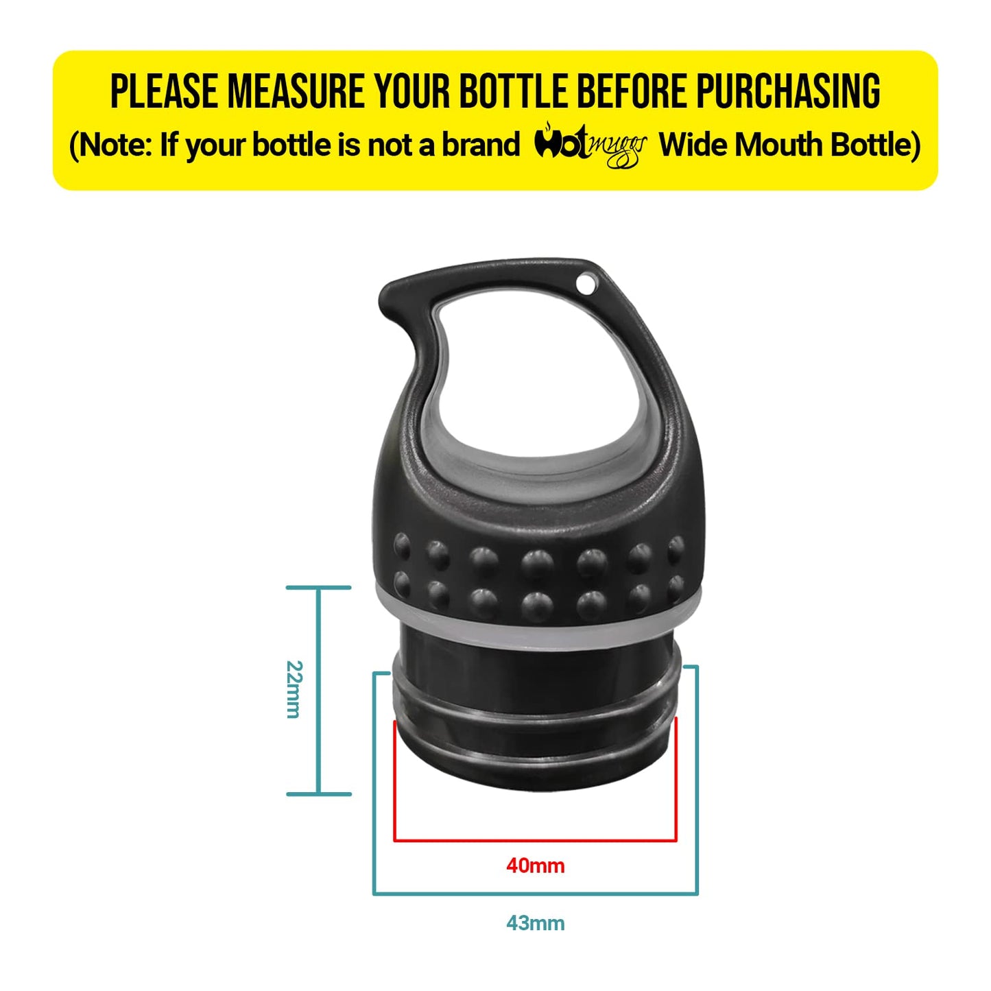 Hot Mug Stylish Loop Cap for Stainless Steel Bottles, BPA Free Bottle Cap, Original Accessory Compatible pe birds pigeon and many models