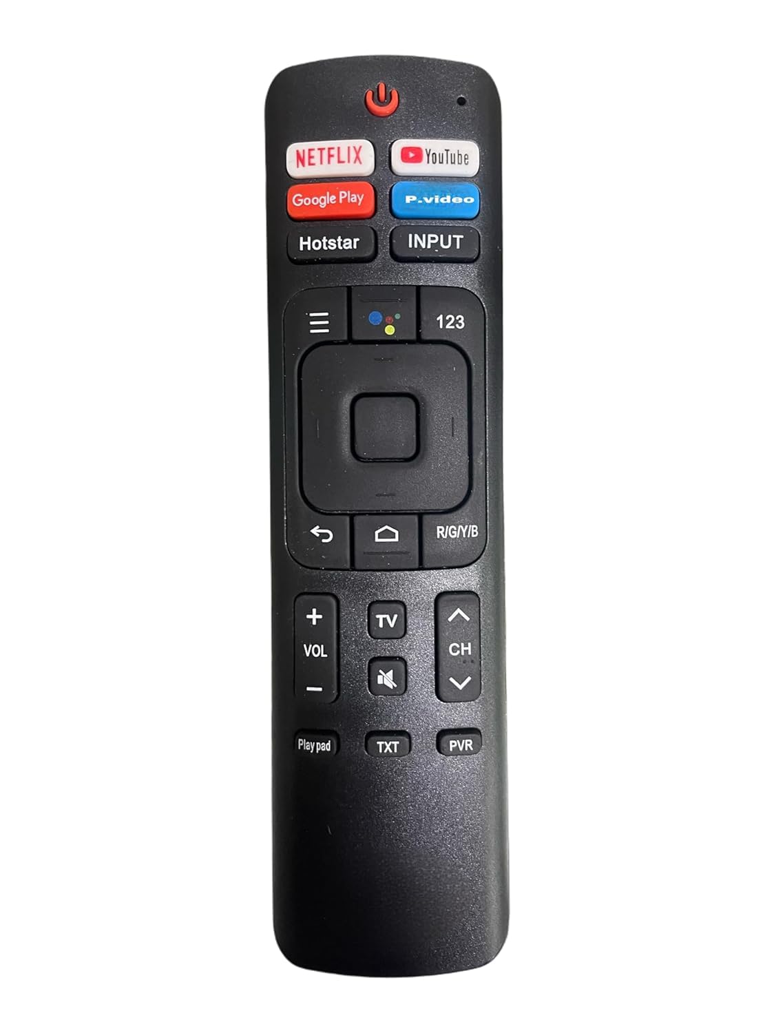 Original Remote Control Compatible for Rem ote Compatible with VU LED Smart TV 4k Without Voice Command with Netflix & hot Keys (Please Match The Image with Your Old Rem ote) (Vu 69v Non Voice)