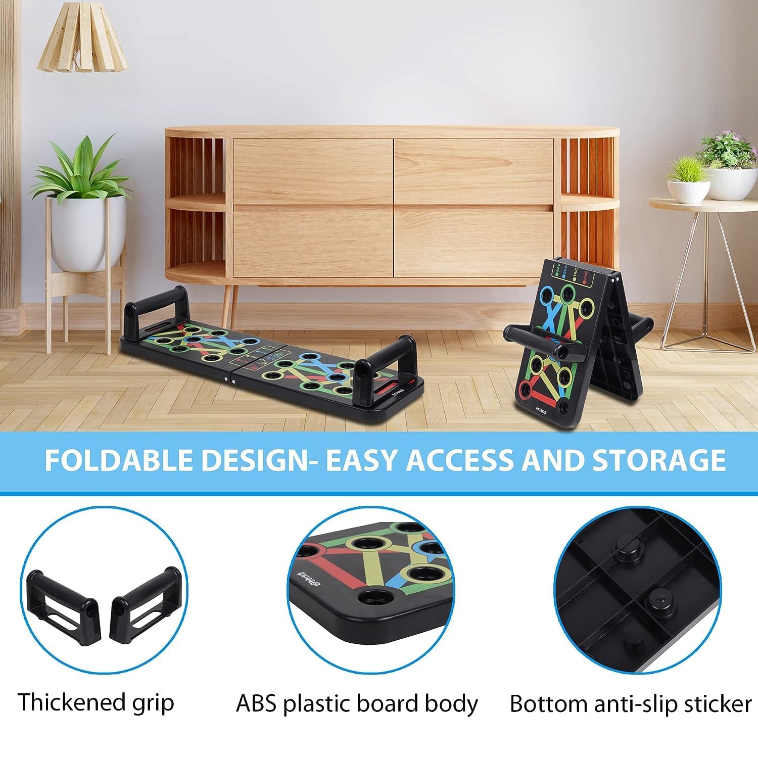 Pushup Board For Men, Push Up Board Fitness Equipment, Push Up Bar For Home, Gym, For Men Pushup Board Women Push Up Stand Exercise Equipment, Pack of 1 - Flymaster Shop