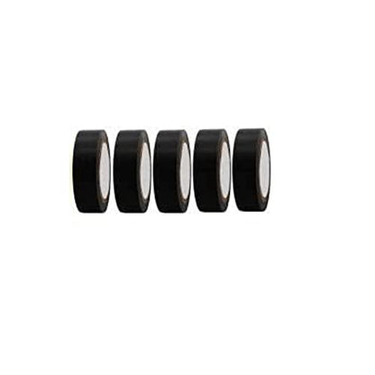 PVC Insulation Tape | Electrical Supplies | Set of 5, Black, Provides Electrical Insulation - Flymaster Shop