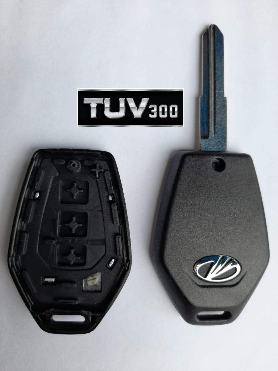 Replacement Mahindra TUV 300 Front Key Shell/Case – Compatible with TUV 300 Smart Key - Flymaster Shop