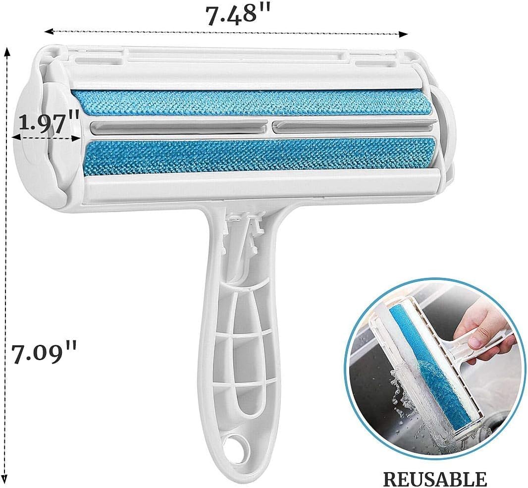 Reusable Dog Hair Remover Roller Dog Cat and Other Pets Hairs Cleaning Lint Fur Brush Rollers Easy Hair Removal Furniture, Clothes, Sofa, Carpet, Couch, Bedding (Dog Hair Remover) - Flymaster Shop