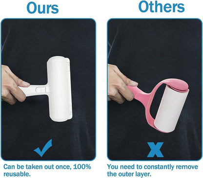 Reusable Dog Hair Remover Roller Dog Cat and Other Pets Hairs Cleaning Lint Fur Brush Rollers Easy Hair Removal Furniture, Clothes, Sofa, Carpet, Couch, Bedding (Dog Hair Remover) - Flymaster Shop