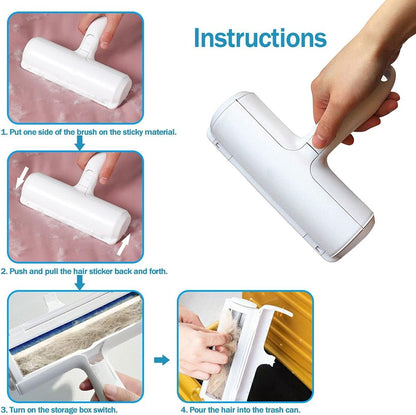 Reusable Dog Hair Remover Roller Dog Cat and Other Pets Hairs Cleaning Lint Fur Brush Rollers Easy Hair Removal Furniture, Clothes, Sofa, Carpet, Couch, Bedding (Dog Hair Remover) - Flymaster Shop