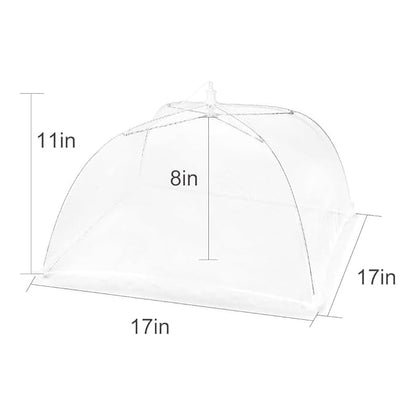 Reusable Mesh Food Cover Tent – 17 Inch Pop-Up Screen for Outdoor Dining, Picnics, BBQ | Insect & Pest Protection (Pack of 2) - Flymaster Shop