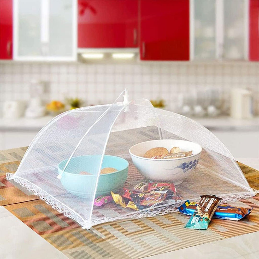 Reusable Mesh Food Cover Tent – 17 Inch Pop-Up Screen for Outdoor Dining, Picnics, BBQ | Insect & Pest Protection (Pack of 2) - Flymaster Shop