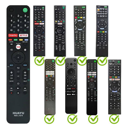 RM-L1675 Universal Remote for Sony Smart TVs – Netflix, YouTube, Google Play Hot Keys | No Voice | 4K UHD, OLED, LED Compatible - Flymaster Shop
