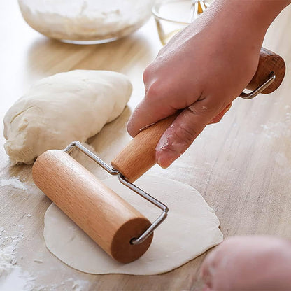 Rolling Pin Wooden Rolling Pin Kitchen Utensils for Baking Dough Pizza Cake Fondant Pie Pasta Biscuits Double Head - Flymaster Shop