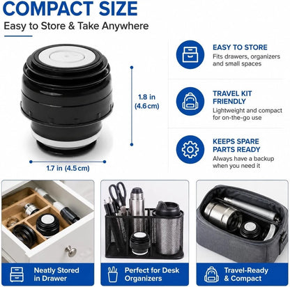 Vacuum Flask Lid Cover 4.5cm Replacement for Thermosteel Bottle