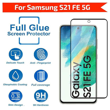 Samsung Galaxy S21 FE 5G | Screen Protector | Tempered Glass, Edge to Edge Coverage, Easy Installation - Flymaster Shop