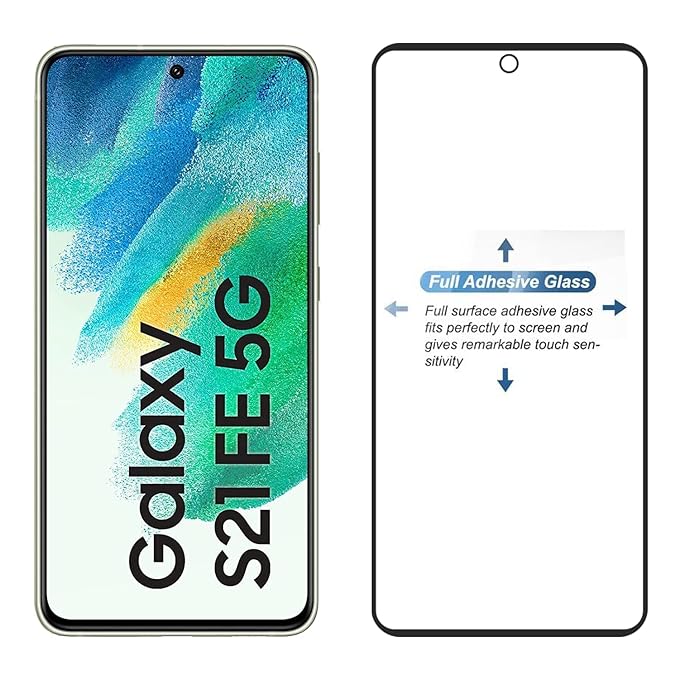 Samsung Galaxy S21 FE 5G | Screen Protector | Tempered Glass, Edge to Edge Coverage, Easy Installation - Flymaster Shop