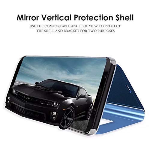 Samsung J3 Clear View Electroplate Mirror Protective Leather Flip Cover with Glass - Premium, Stylish, and Durable Case for Ultimate Protection and Functionality. - Flymaster Shop