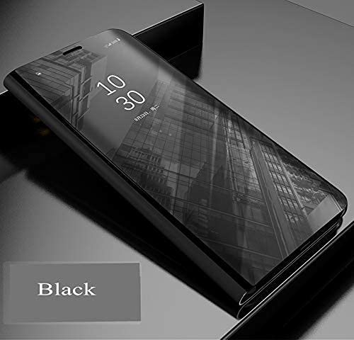 Samsung J3 Clear View Electroplate Mirror Protective Leather Flip Cover with Glass - Premium, Stylish, and Durable Case for Ultimate Protection and Functionality. - Flymaster Shop