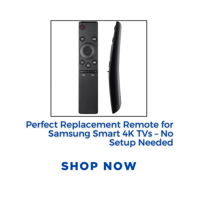 Samsung Smart 4K Ultra HD TV Remote | Replacement with Hot Keys for LED, OLED, UHD, QLED & 6, 7, 8 Series Samsung TVs - Flymaster Shop