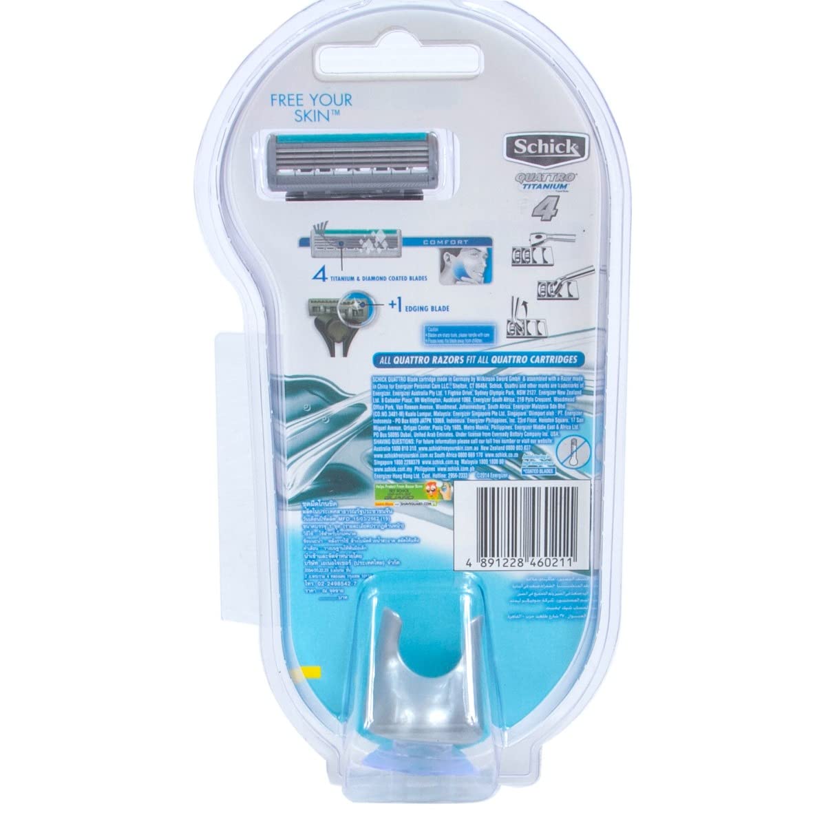 Schick Quattro Titanium 4 Razors Kit