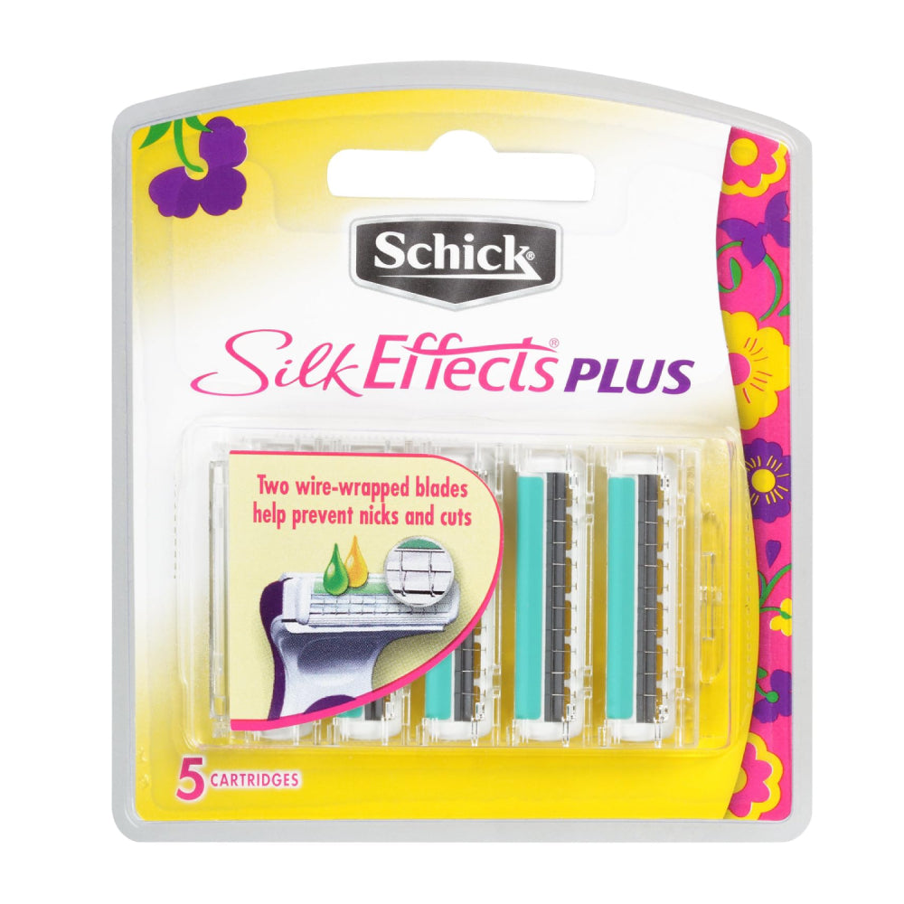 Schick Silk Effects Plus Razor Blade Refills for Women - 5 Blades